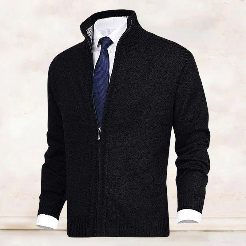 Gabriel Romano | Executive Knit Zip Cardigan For Men