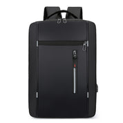 Slim USB Business Laptop Backpack - Black