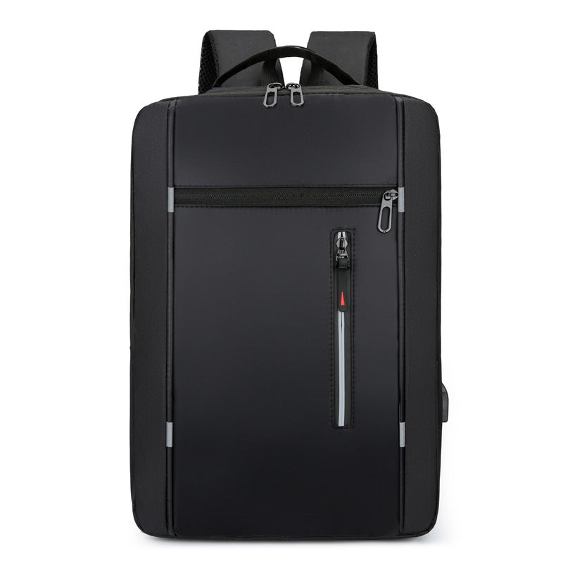 Slim USB Business Laptop Backpack - Black