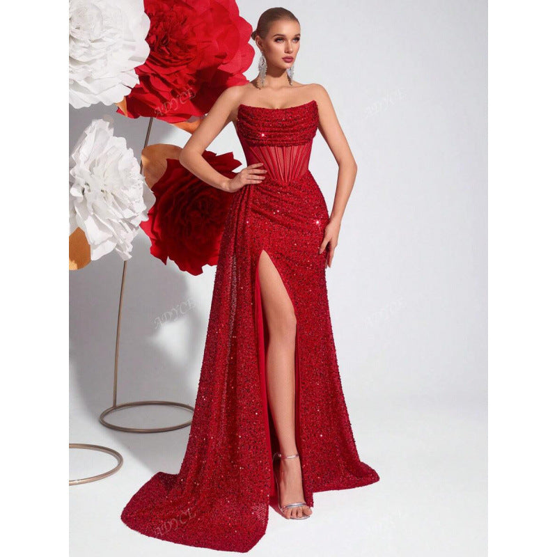 Isabelle Turner | Sequin Formal Maxi Dress For Women