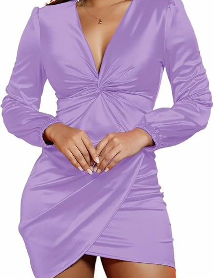 Isolde Thornford | Teal Satin Twist Front Graduation Dress For Women