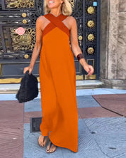 Ruby Stewart | Cross Halter Maxi Dress For Women