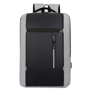 Slim USB Business Laptop Backpack - Grey