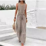 Freya Clarke | Printed Wide-Leg Jumpsuit For Women