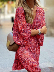 Charlotte Turner | Printed Boho Midi Dress For Women