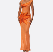 Florence Carter | Floral Fishtail Maxi Dress For Women
