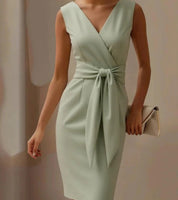 Cordelia Ashworth | Bow Detail Midi Sheath Dress For Women