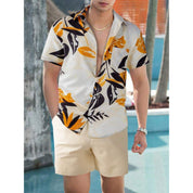 Dylan Foley | Tropical Print Shirt And Shorts Set For Men