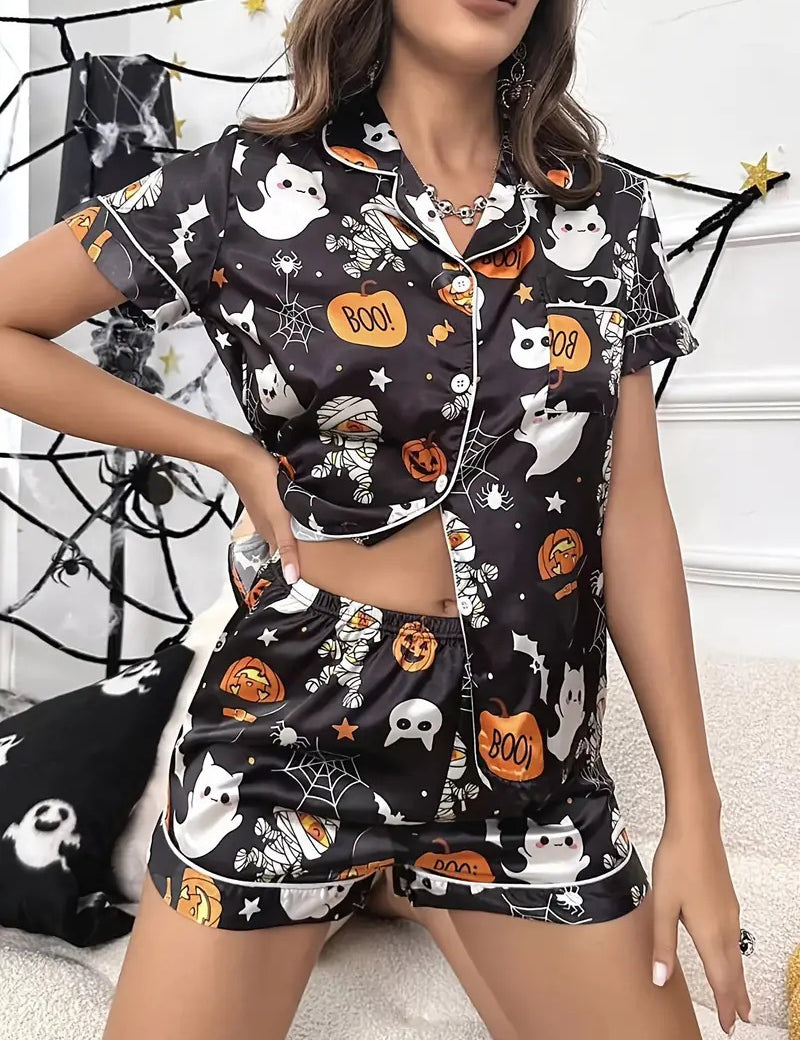 Spooky Pumpkin | Halloween Pyjama Set For Women