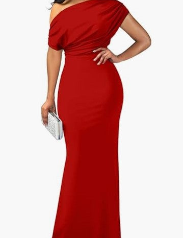 Isla Turner | One-Shoulder Maxi Party Dress For Women