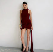 Ava Thompson | Ruched Sheath Mini Dress For Women
