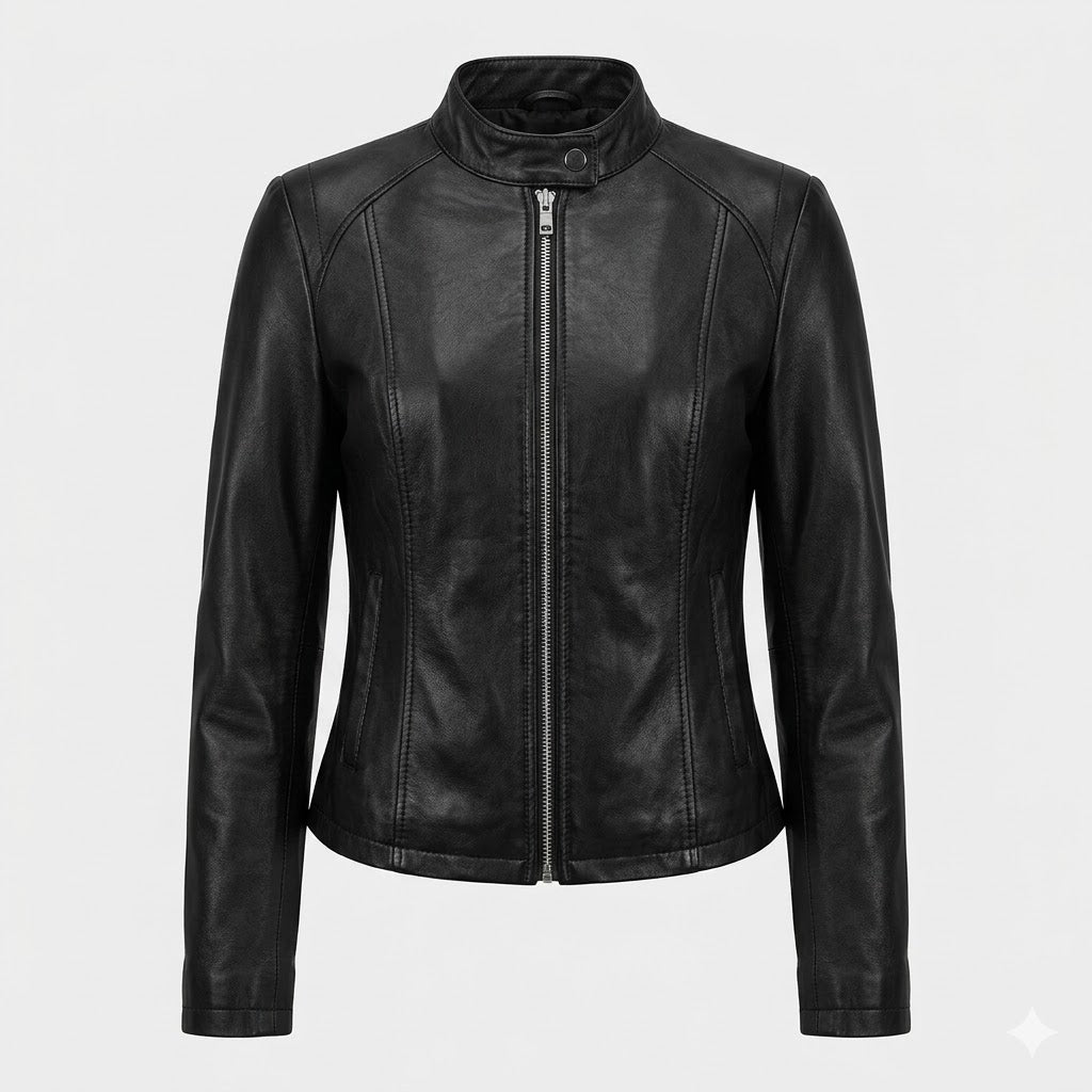 Valentina Moreau | Tailored Leather Look Jacket For Women