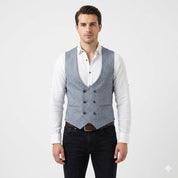 Matteo Sinclair | Tailored Double-Breasted Vest For Men