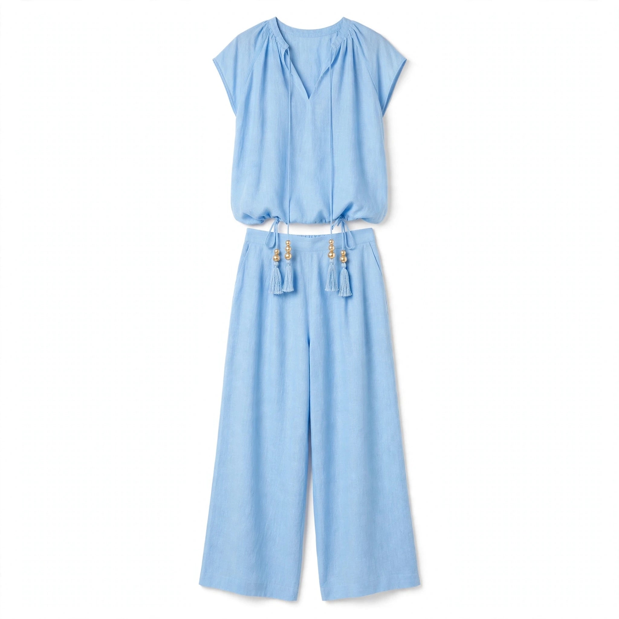 Margot Ellwood | Breathable Two Piece Set With Tie Detail For Women