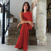 Pia Goldwood | One Shoulder Drape Maxi Dress For Women
