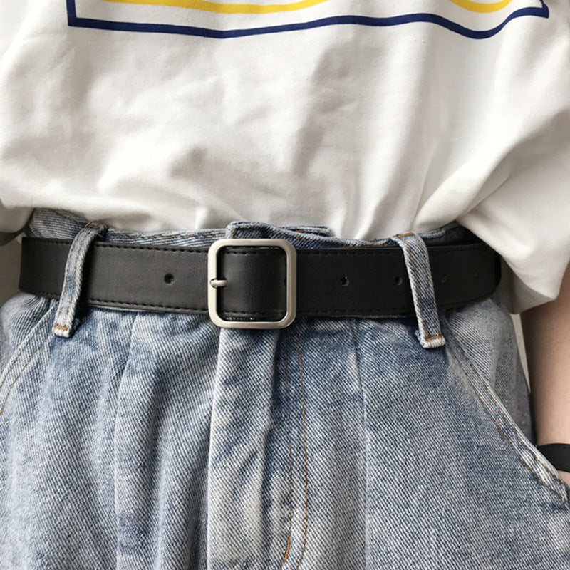 Retro Square Buckle Belt
