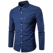 James Mitchell | Slim Fit Long Sleeve Dress Shirt For Men
