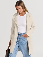 Camille Laurent | Elegant Longline Coat For Women
