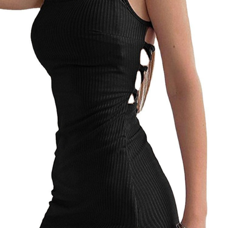 Charlotte Murphy | Sexy High Slit Halter Maxi Dress For Women