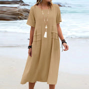 Georgia Blackwood | Relaxed Linen Summer Dress For Women