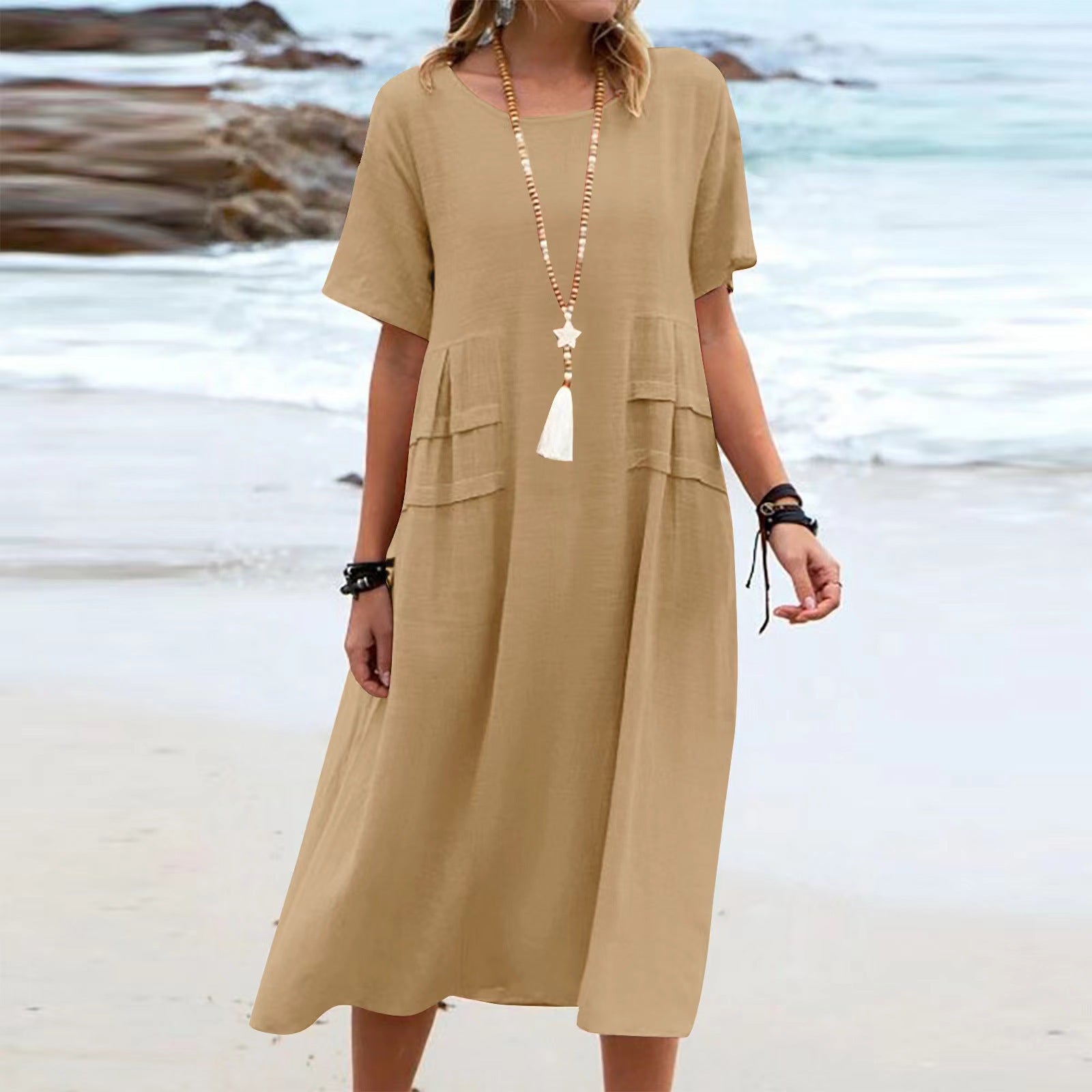 Georgia Blackwood | Relaxed Linen Summer Dress For Women