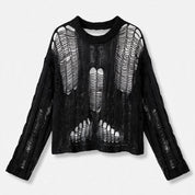 Margot Sheffield | Distressed Knit Sweater For Women