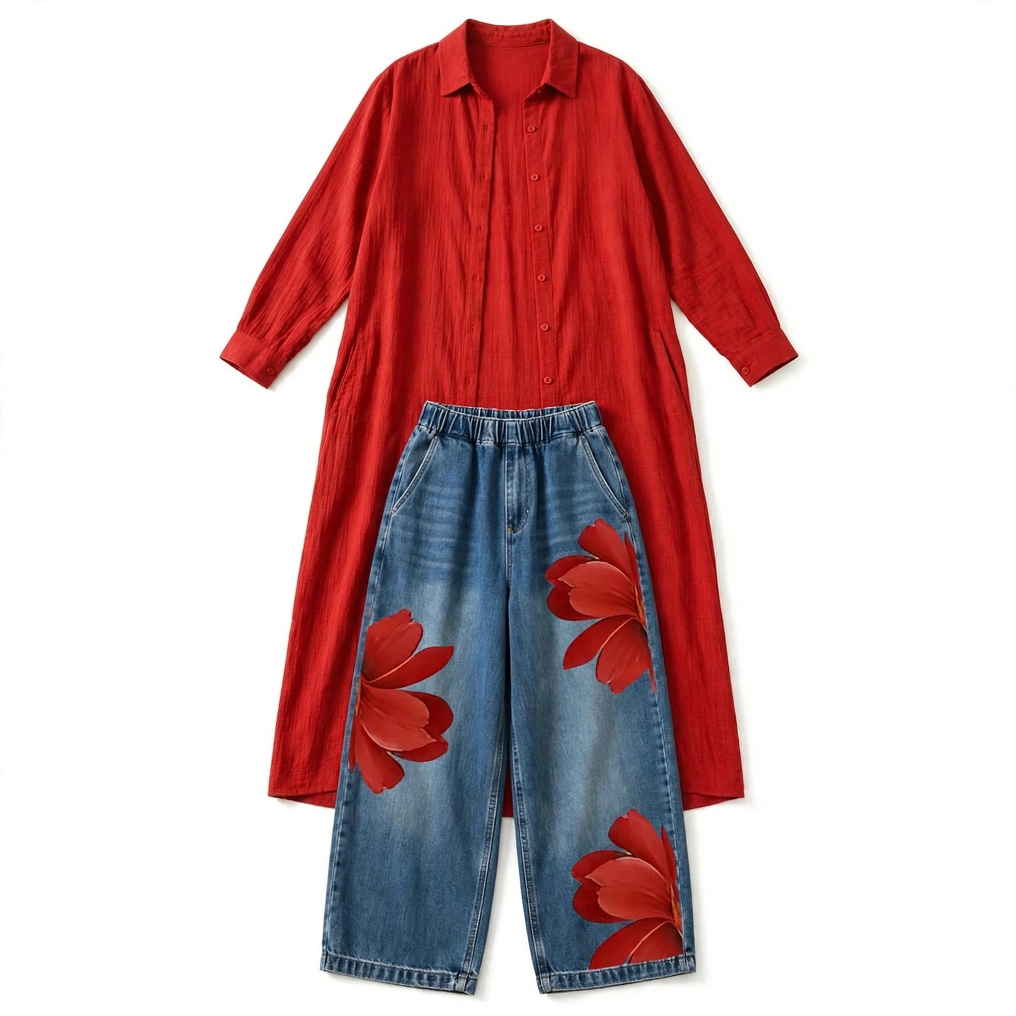 Freya Loughlin | Linen-Cotton Two-Piece Set For Women