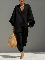 Cleo Fairhurst | Relaxed Batwing Two-Piece Set For Women