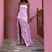 Ashleigh Murphy | Split Tube-Top Maxi Dress For Women