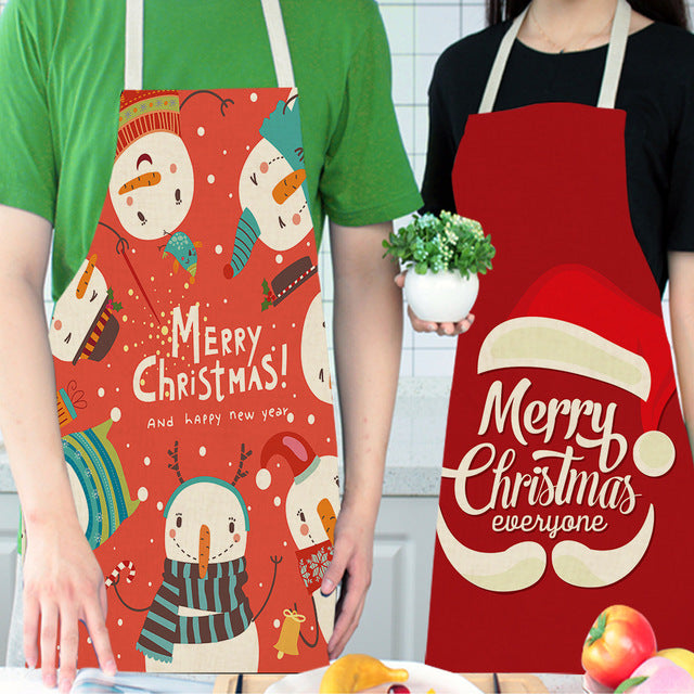Merry Match | Red Santa Hat Christmas Apron Unisex