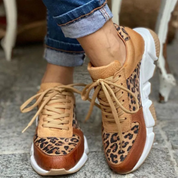 Ava Martin | Leopard Print Fashion Sneakers For Women