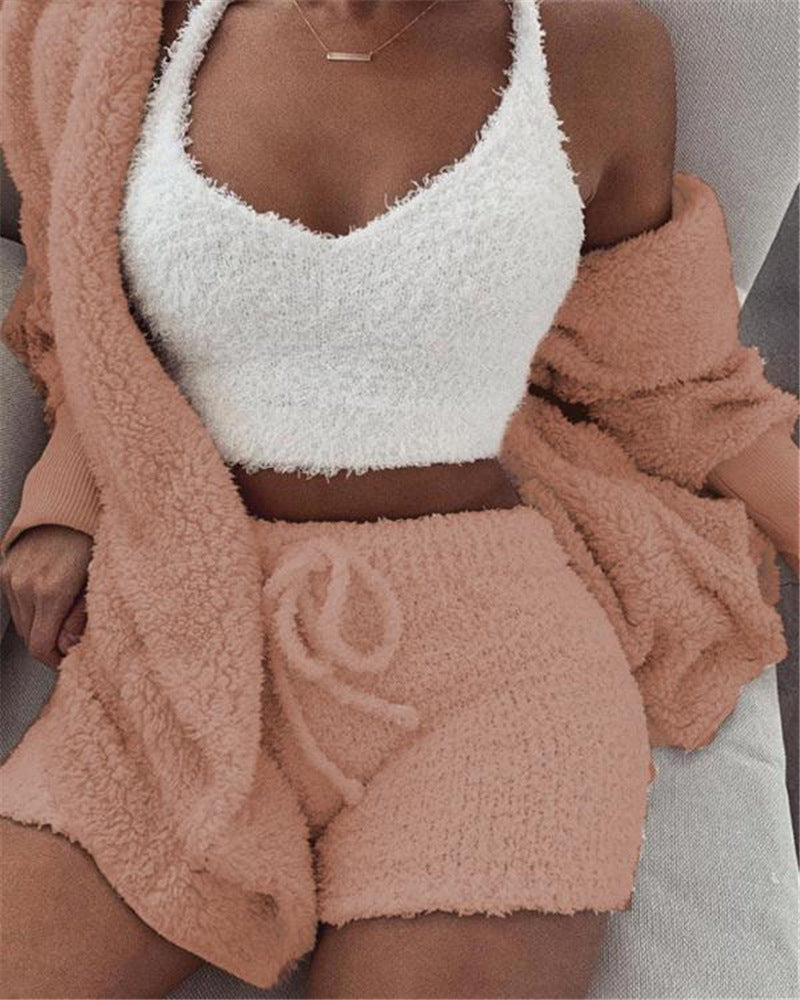 Zita Brayham | Fluffy 3-Piece Lounge Set For Women