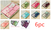 6-Piece Waterproof Packing Cubes Set