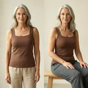 Brooke Lawson | Built-In Bra Tank Top in Warm Mocha For Women