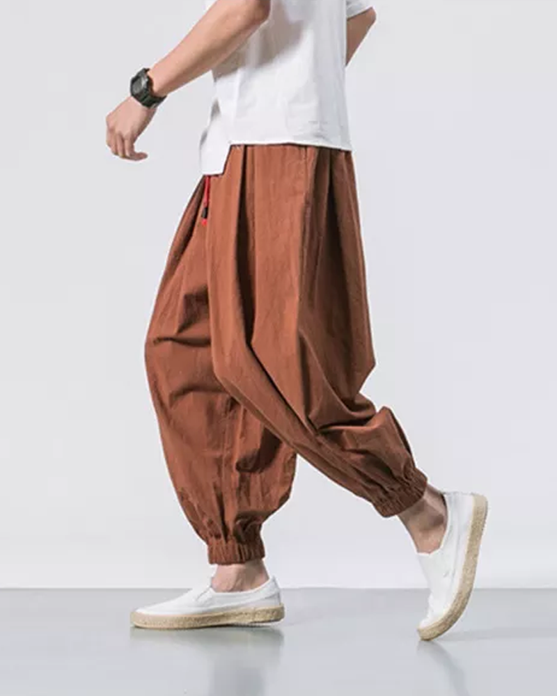 Miles Hawthorne | Loose Fit Cropped Pants For Men