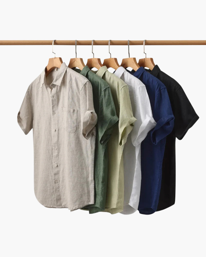 Matteo Ricci | Lightweight Linen Shirt with Relaxed Elegance For Men