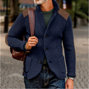Nathan Davies | Chunky Knit Cardigan Blazer For Men
