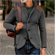 Nathan Davies | Chunky Knit Cardigan Blazer For Men