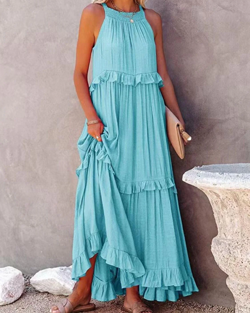 Harper Fletcher | Tiered Maxi Dress With Ruffle Detail