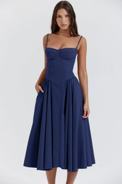 Clara Bellini | Sage Green Midi Dress For Women