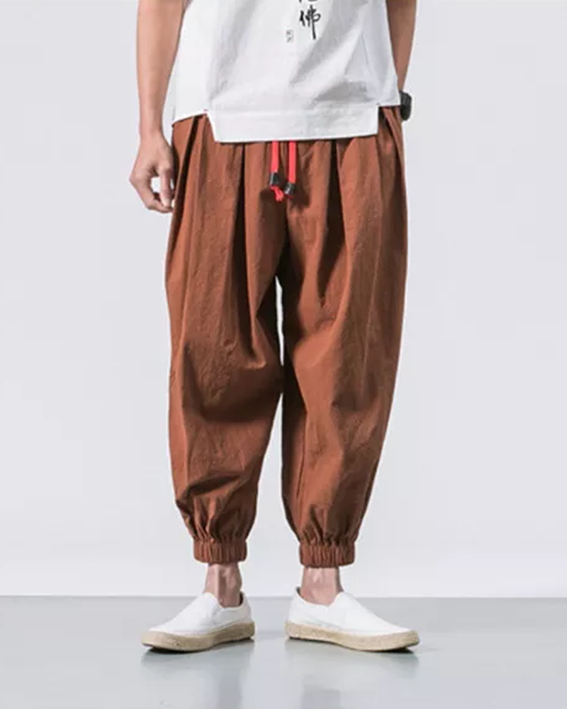 Miles Hawthorne | Loose Fit Cropped Pants For Men