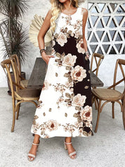 Ruby Wilson | Casual Floral Print Pocket Dress For Women