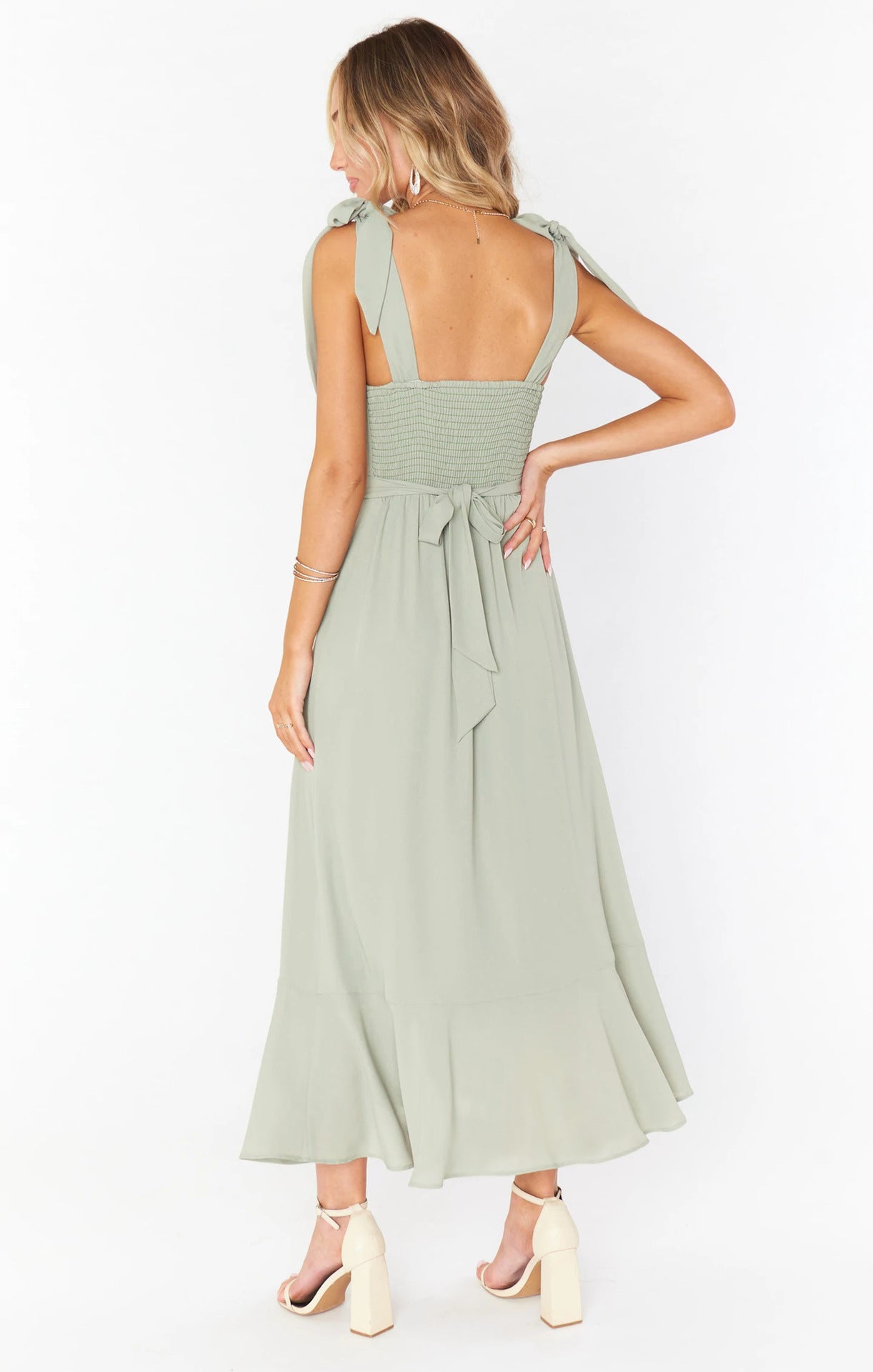 Phoebe Turner | Square Neck Midi Dress For Women