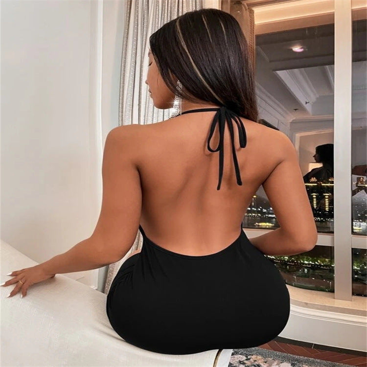 Ivy Sullivan | Backless Halter Cocktail Dress For Women