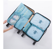6-Piece Waterproof Packing Cubes Set - Lake Blue