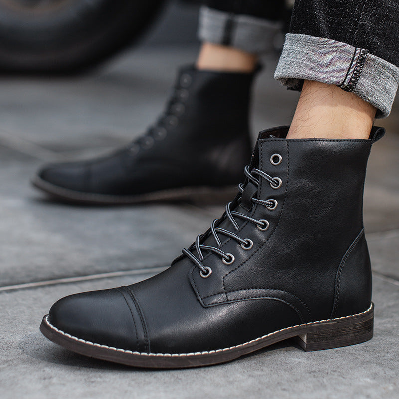 Cameron Sinclair | Leather Ankle Boots For Men
