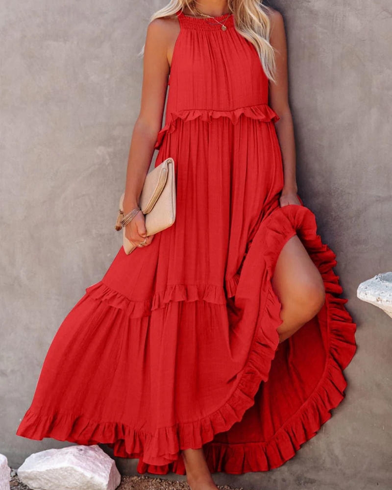 Harper Fletcher | Tiered Maxi Dress With Ruffle Detail