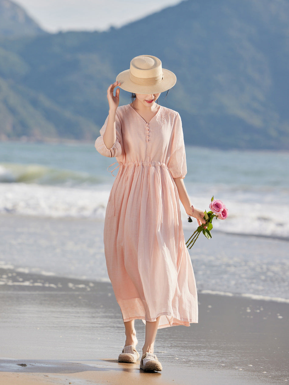 Ashleigh Reid | Lightweight Summer Maxi Races Dress For Women