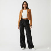 Sophie Laurent | Wide Leg Corduroy Pants For Women