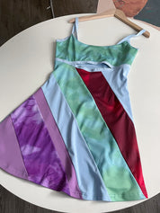 Tara Kelly | Patchwork Cut Out Mini Dress For Women